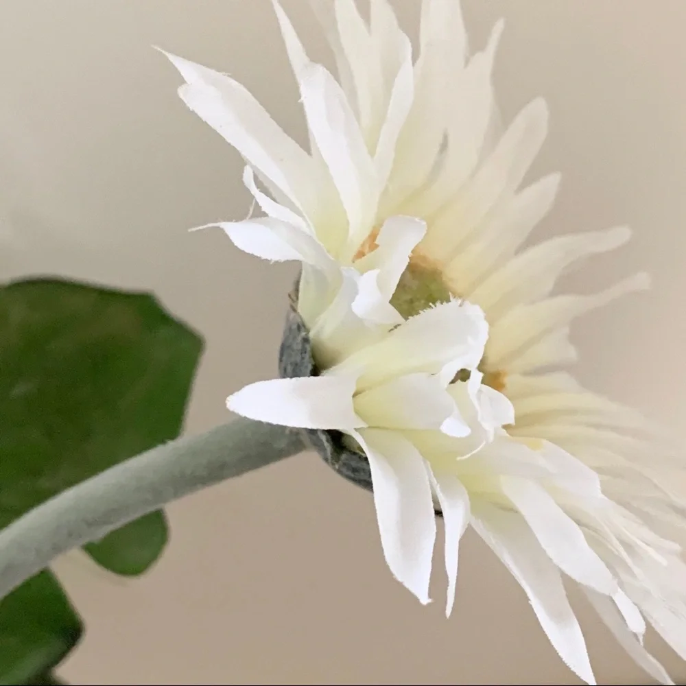 Large faux potted flowers
